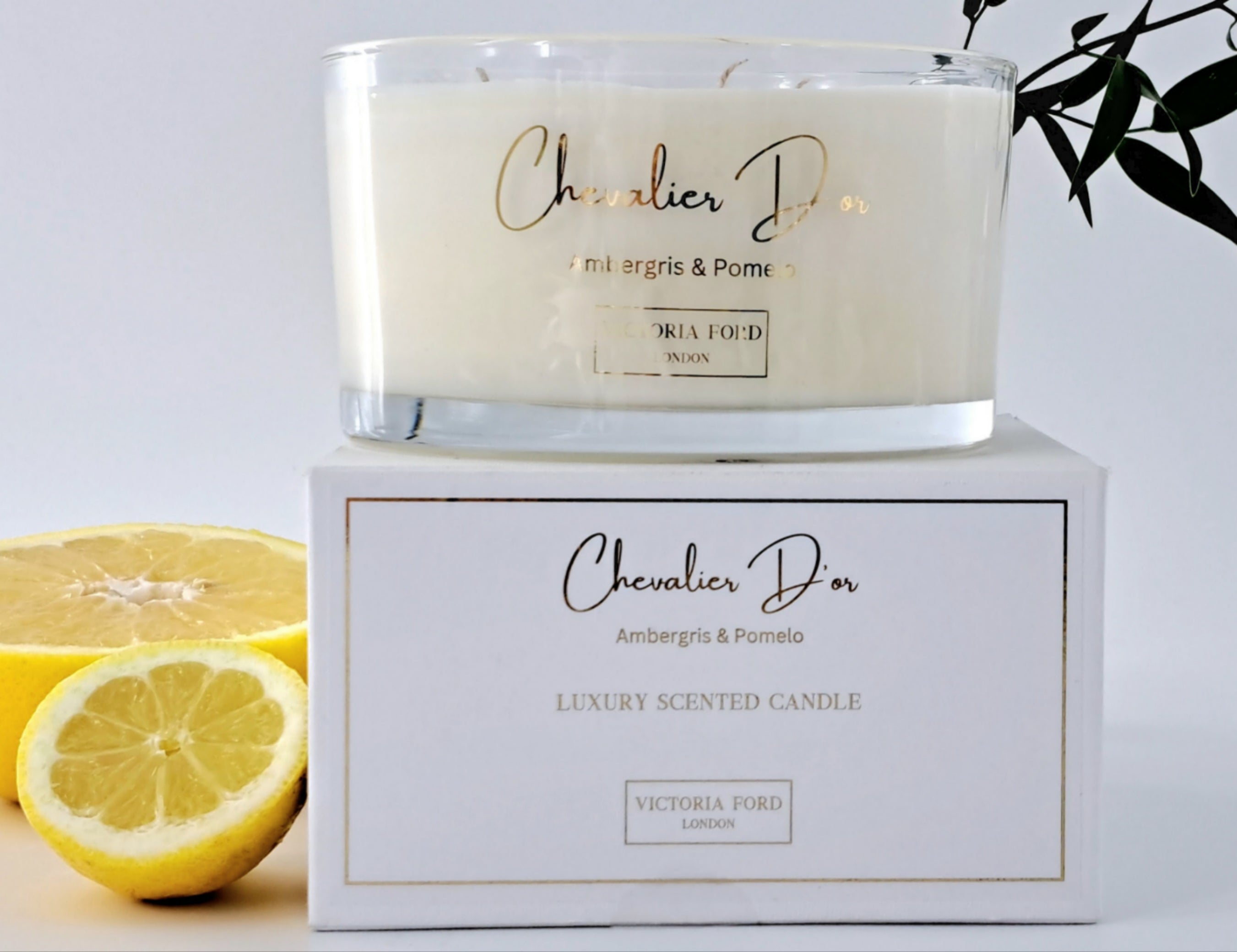 Chevalier D'or Luxury Scented Large 3 Wick Candle