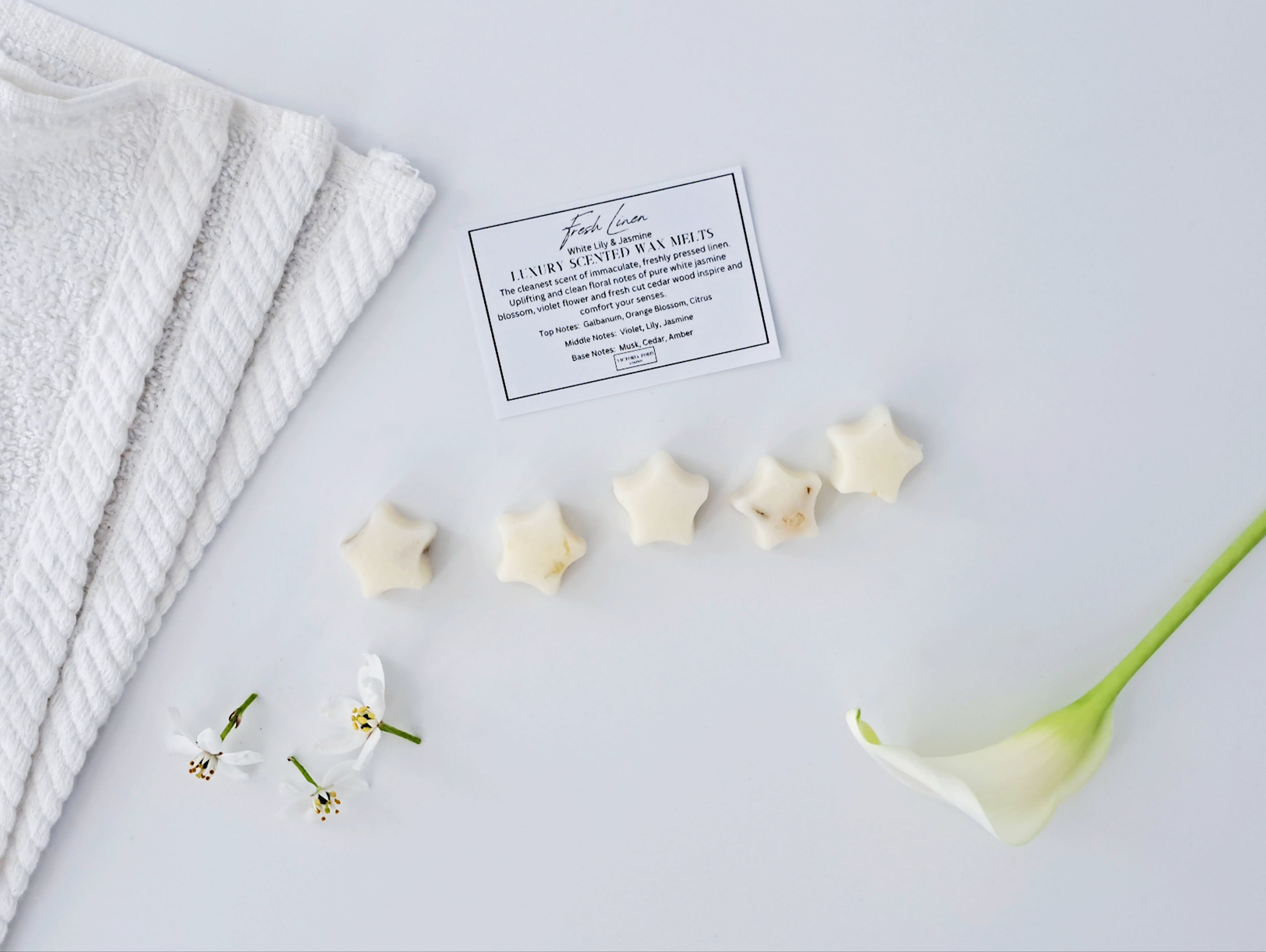 Fresh Linen Luxury Scented Wax Melts x5