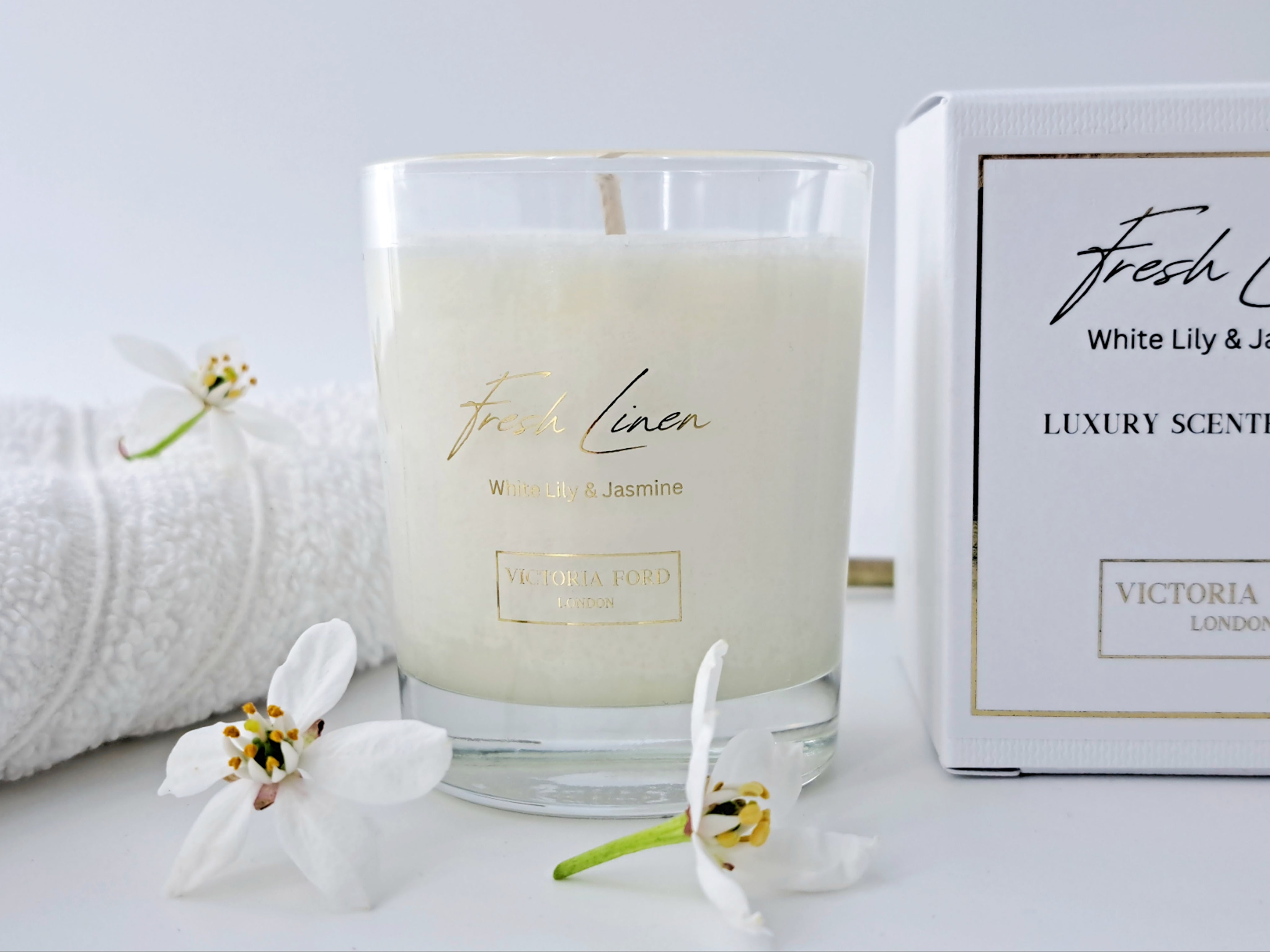 Fresh Linen Luxury Scented Votive Candle