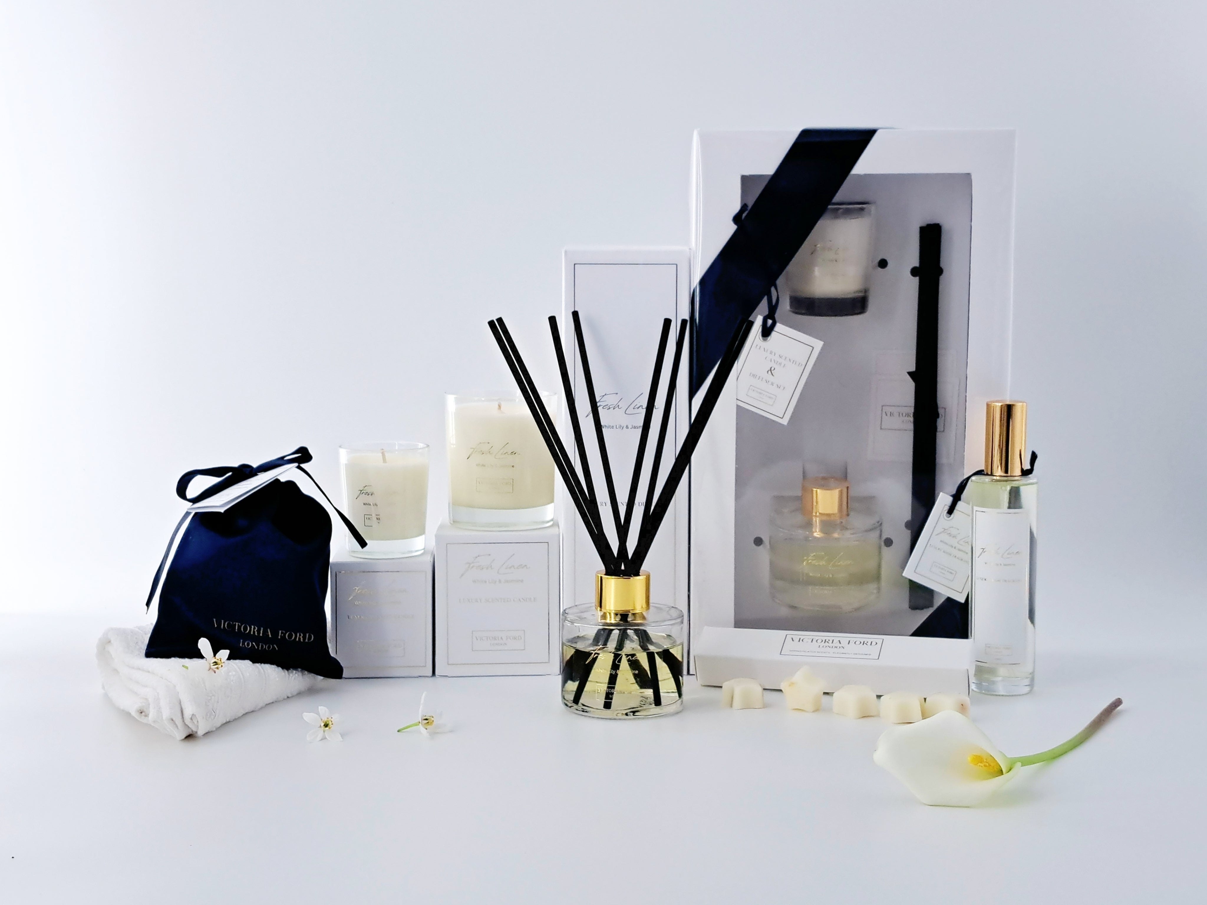 Fresh Linen Luxury Scented Reed Diffuser