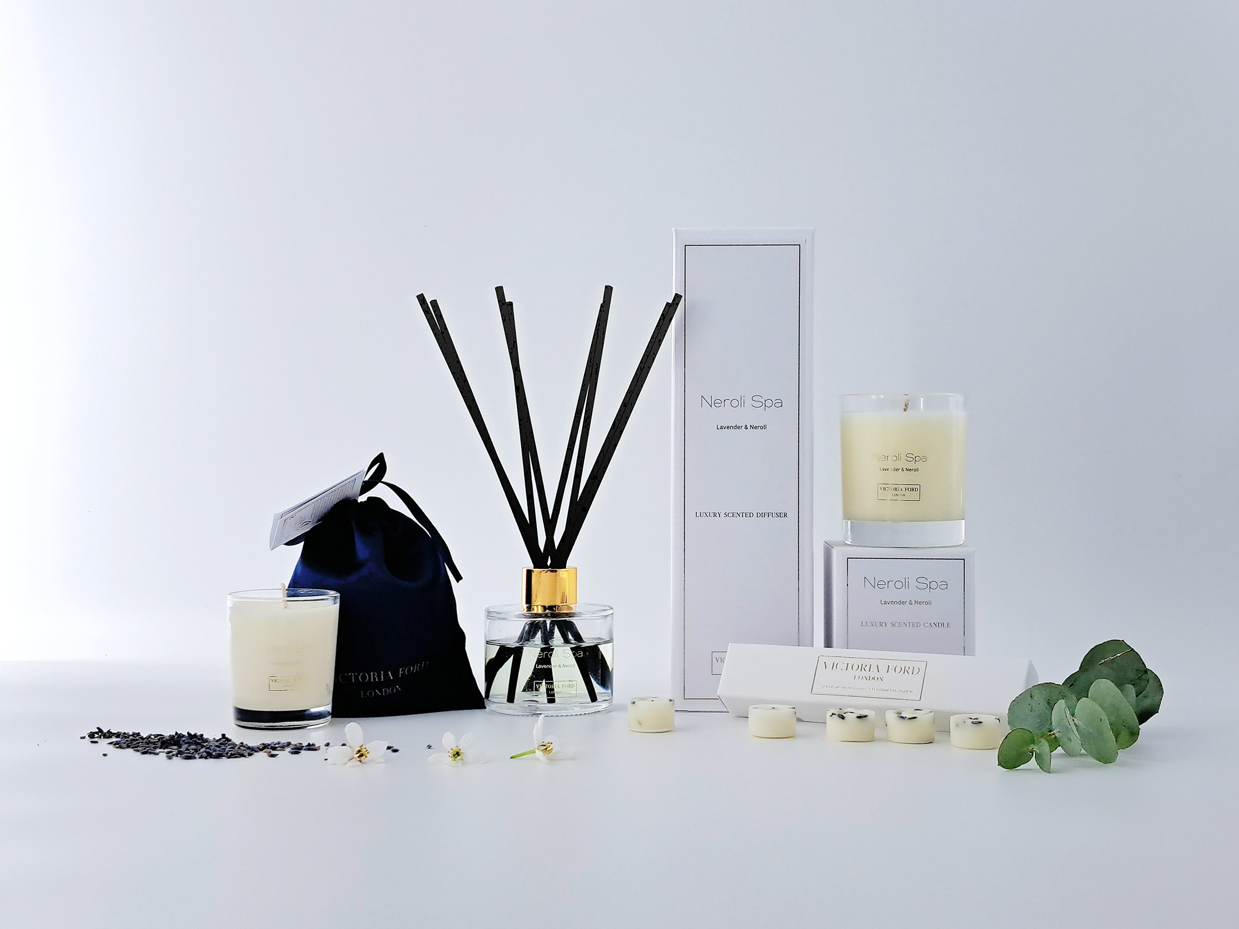 Neroli Spa Luxury Scented Reed Diffuser & Candle Set