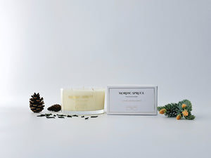 Nordic Spruce Luxury Scented Large 3 Wick Candle