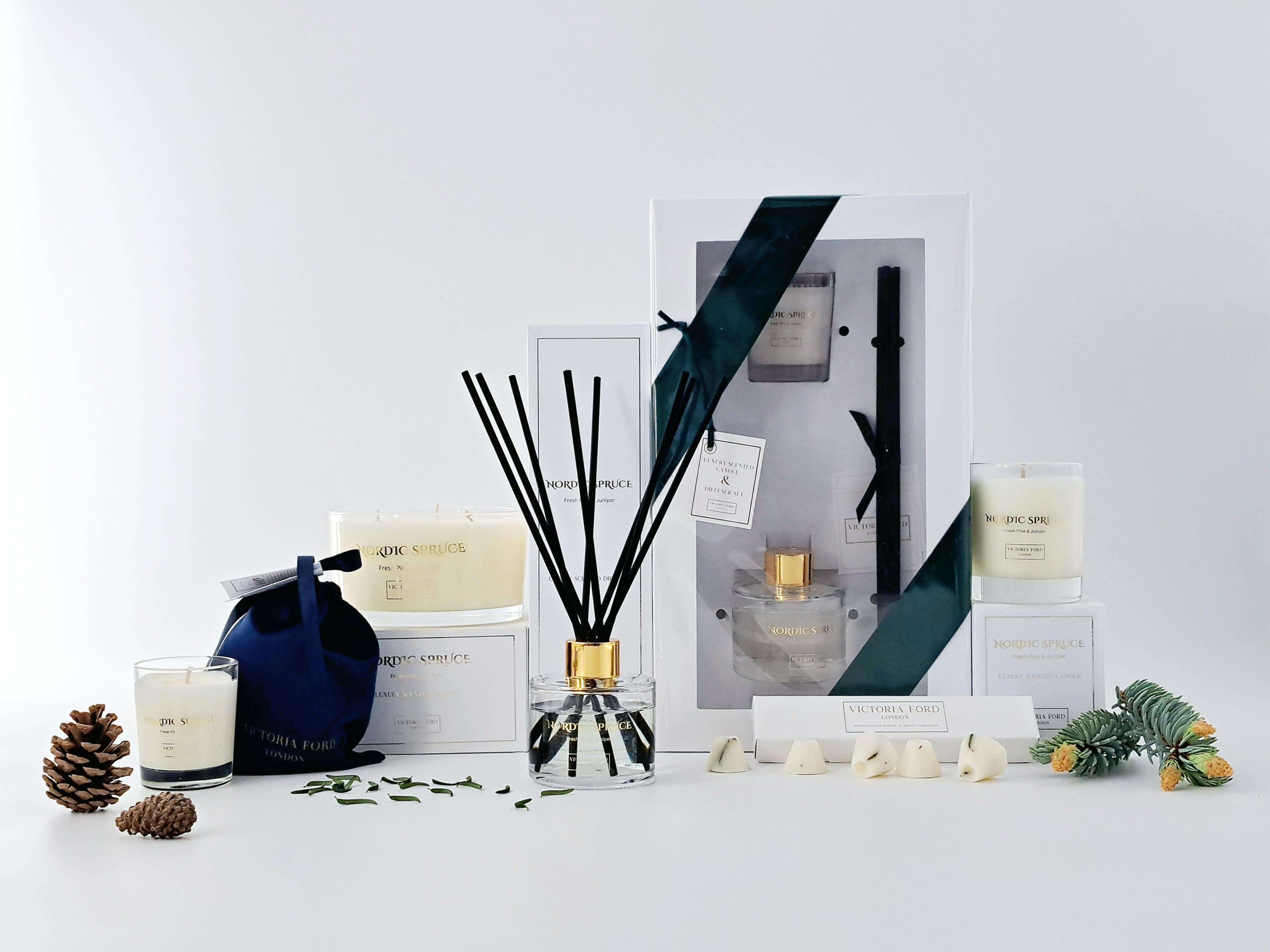 Nordic Spruce Luxury Scented Reed Diffuser