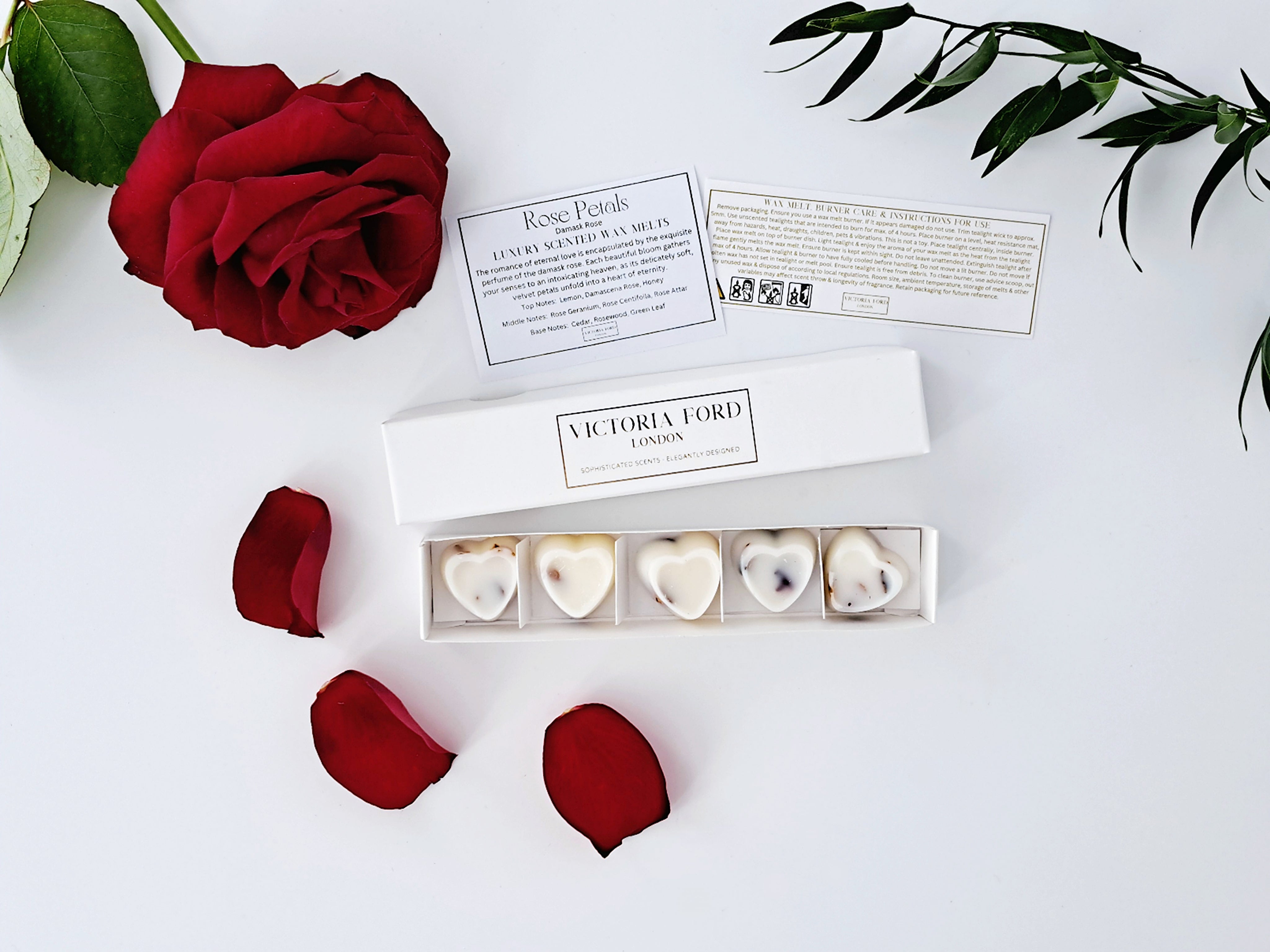 Rose Petals Luxury Scented Wax Melts x5