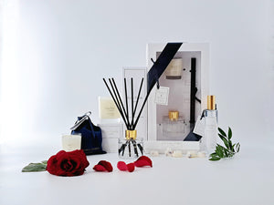 Rose Petals Luxury Scented Reed Diffuser & Candle Set