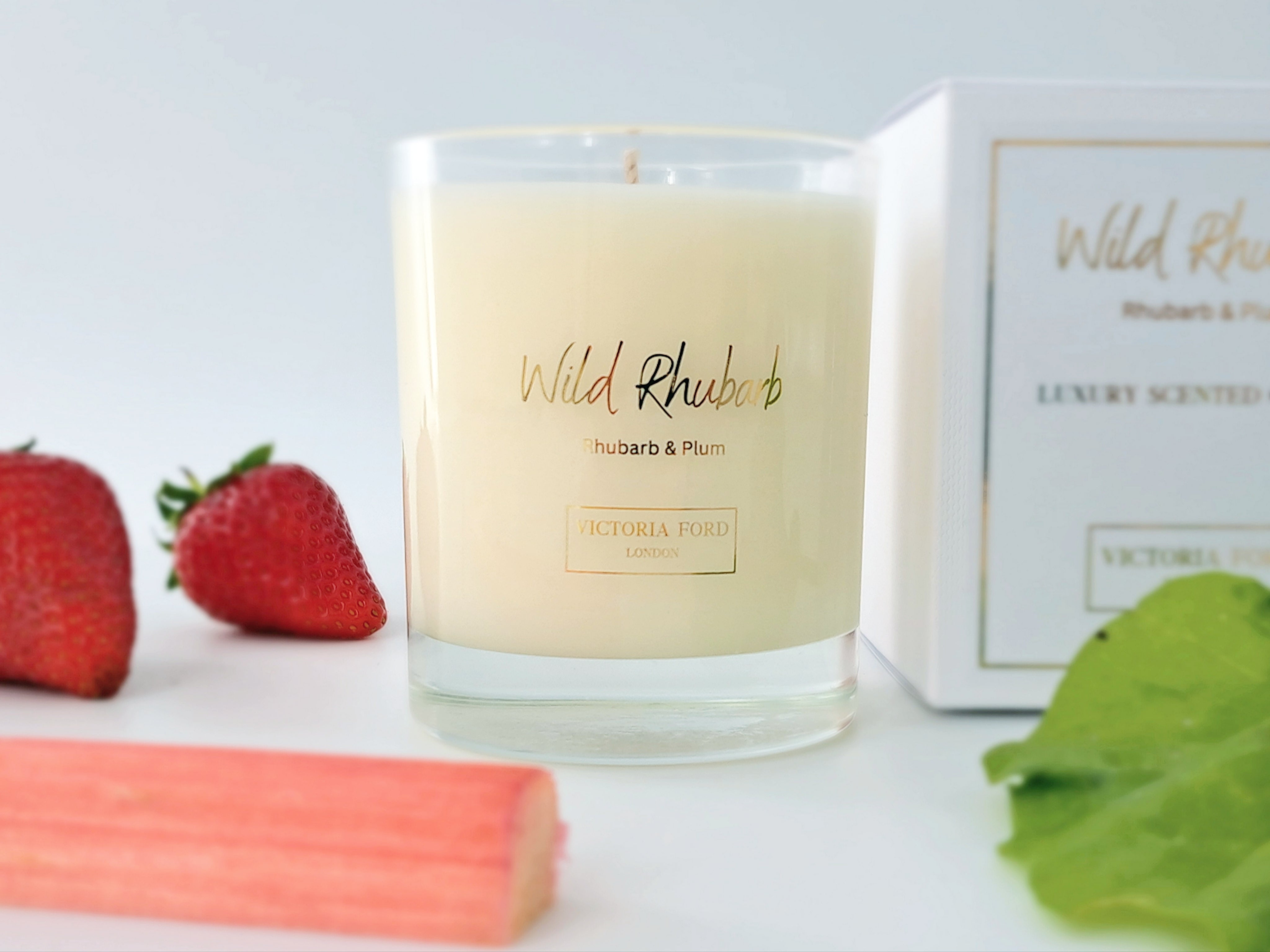 Wild Rhubarb Luxury Scented Medium Candle